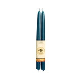 100% Pure Beeswax Tapers: Teal / Standard (12" x 7/8")